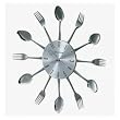George Nelson Real Spoon and Fork Starburst Wall Clock - 1234SPOON-16