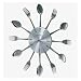 Verichron Metal Fork and Spoon Clock
