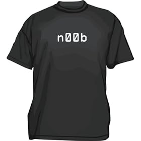 n00b noob Newbie Funny logo Men's tee Shirt in 12 colors Small thru 6XL