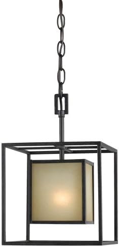Hilden Collection 1-Light Hanging Aged Bronze Pendant (4112-55)