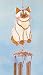   - 2 Pack of Sitting Cat Siamese Small Wind Chimes