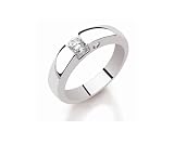 Adamence - Bague Secret eternel - Or blanc et Diamant - tour de doigt 47