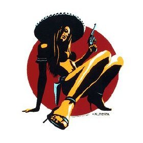 Chica Pin-up Sticker by Almera