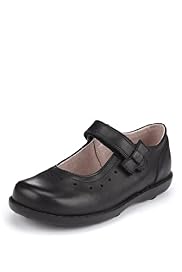 Leather Bow School Shoes