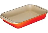 UPC 024147000297 product image for Le Creuset Enameled Cast-Iron 8-by-11-3/4-Inch Rectangular Roaster, Flame | upcitemdb.com