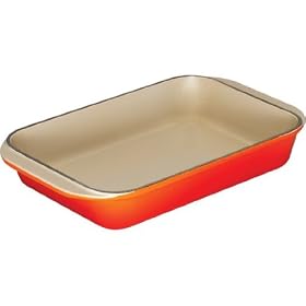 Le Creuset Cast Iron Rectangular Oven Dish, Volcanic, 30 cm