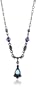 1928 Jewelry Vintage Royal Blue Crystal Drop Necklace