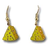 Green Bay Packers Cheese Metal Earrings