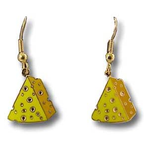 Green Bay Packers Cheese Metal Earrings