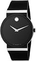 Movado Men's Sapphire Synergy Black Rubber Strap Watch #0606268