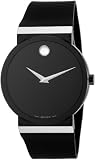 Movado Men’s Sapphire Synergy Black Rubber Strap Watch #0606268