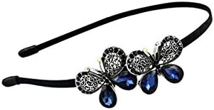 Vintage rhinestone headbands wide bow headband hair jewelry fashion wild South Korea hairpin headband