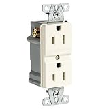 BSafe Electrix TFCI 15amp Outlet w/ Faceplate, Ivory
