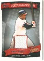 2010 Topps Peak Performance Relics #PPR-AJ Adam Jones - Baltimore Orioles (Piece of Authentic Game Used Jersey) (Baseball Cards)