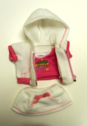 Hoodie T-Shirt &amp; Skirt Outfit Clothing Fits 8"-10" Most Webkinz, Shining Star and 8"-10" Make Your Own Stuffed Animals and Build-a-bear