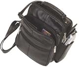 Leather Shoulder or Camera Bag Handbag Unisex Great for Travel Organizer Pockets