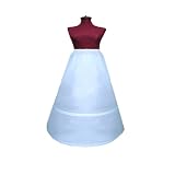 Partygaga 2-HOOP Flower Girl Petticoat Skirt Slip S M L XL waist size up to 36