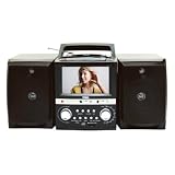 Naxa NDL-429 7-Inch TFT LCD Display Portable DVD Micro System with USB Input, SD/MMC Card Slot and Twin Detachable Speakers