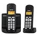 Siemens Gigaset AL140 Duo Telefon schnurlos digital 40 Nummern LCD 13 / 200 Stunden schwarz
