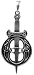 CELTIC SWORD PENDANT, SS-2650