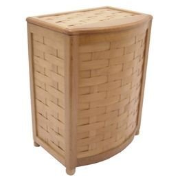 Light Matte` Bowed Front Hamper with removable inside laundry bag 5301 On Sale