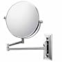 Kimball & Young 93344HW Single-Sided Hardwired Wall Mirror, Chrome