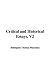 Critical
and
Historical
Essays,
V2