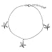 Sandy Beach Sterling Silver Starfish Anklet