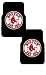 A Set of 2 MLB Major League Baseball Licensed Universal-Fit Molded Front Rubber Floor Mats - Boston Red Sox