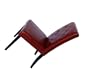 4 PCS Set Red NAPOLI Leather Dining Chairs - Model# 329RED