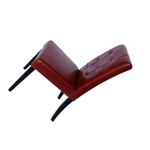 4 PCS Set Red NAPOLI Leather Dining Chairs - Model# 329RED by