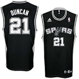 Tim Duncan Youth Jersey: adidas Black Replica #21 San Antonio Spurs Jersey