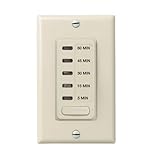 Intermatic EI205LA5/15/30/45/60 Minute Electronic In-Wall Countdown Auto-Off Timer, Light Almond Discount