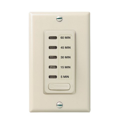 Intermatic EI205LA5/15/30/45/60 Minute Electronic In-Wall Countdown Auto-Off Timer, Light Almond Deals