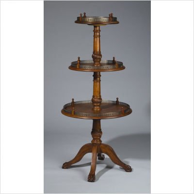 3 Tier Table in Medium Brown 3 Tier Table in Medium Brown