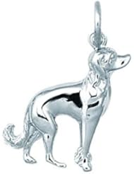 Sterling Silver CHINESE CRESTED DOG Charm