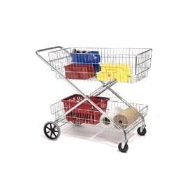 Wire Utility Basket Cart 200 Lb. Capacity by Global Equipment Company, Inc