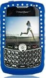 New Blue Diamond Bling Silicone Skin Blackberry Curve 8330 8300