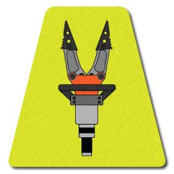 Firefighter Helmet Tetrahedron Fire Helmet Stickers - Extrication Spreaders - Jaws of Life