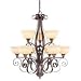 Manchester - 9 Light Uplight Chandelier Lighting Fixture - Imperial Bronze - B1803 Image
