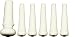 Martin Acoustic Bass Guitar Bridge/End Pin Set, White with Black Dot Inlay