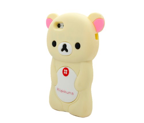 Morton Fashion rilakkuma soft Case Cover Skin For iphone5 beige