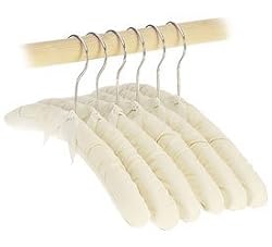Canvas Padded Hangers, Set of 6