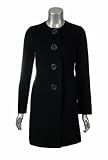 IMAGE OF Sutton Studio Womens Cashmere Blend Long Jacket Coat Misses (12, Black)