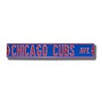 CHICAGO CUBS "CHICAGO CUBS AVE" Authentic METAL STREET SIGN (6" X 36")