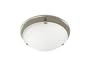 Broan 761BN Decorative Ventilation Bath Fan with Light Brushed Nickel Finish with White Alabaster Glass