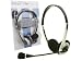 Easy Touch Computer Headphone Microphone, PC Stereo Headset (Silver) ET-278, for Note...