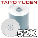 Taiyo Yuden - 1 x CD-R 700 MB ( 80min ) 52x - white - printable surface - spindle -... by 