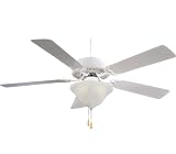 Minka-Aire F648-SWH Contractor Uni-Pack with Light