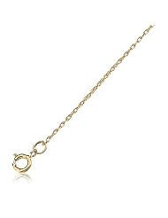 1 mm, 14 Karat Gold, Solid Link Rope Chain - 16